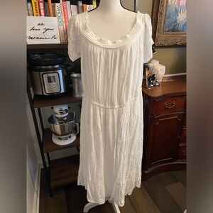 Old Navy White Midi Dress